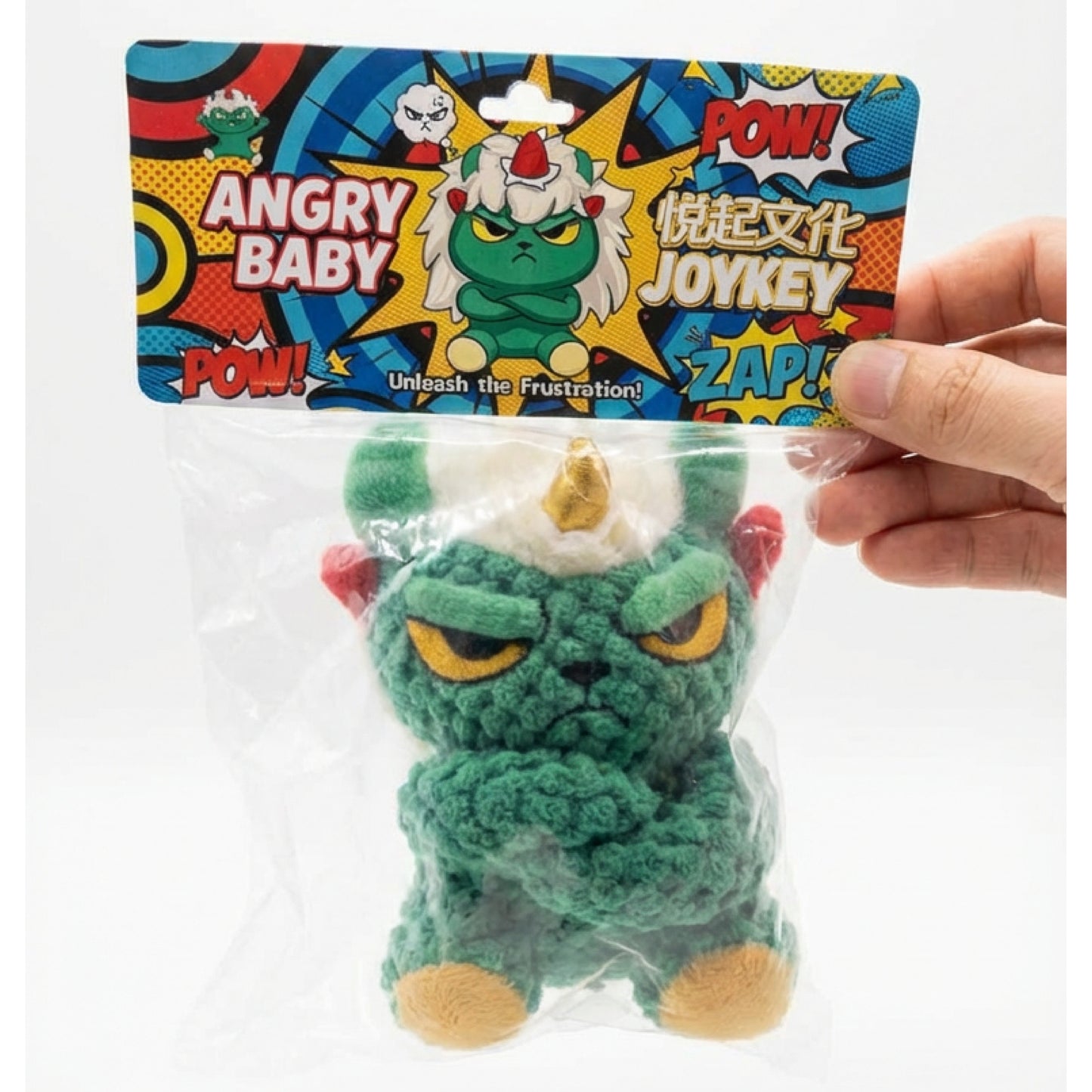 Joykey AngryBaby Unicorn Plush Keychain 12cm