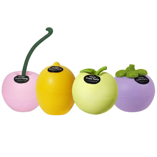 Fruit Party Fragrance Gel Air Freshener, Fruit-Shaped Containers, Home and Car Deodorizer (4 Colors)