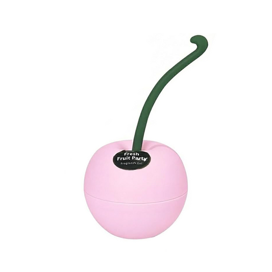 Fruit Party Fragrance Gel Air Freshener, Fruit-Shaped Containers, Home and Car Deodorizer (Pink Cherry)
