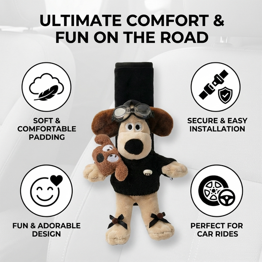 Joykey 2 PCS Animal Dog Seatbelt Covers(Trendy Dog 2 PCS)
