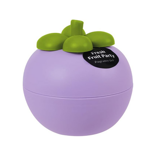 Fruit Party Fragrance Gel Air Freshener, Fruit-Shaped Containers, Home and Car Deodorizer (Purple Mangosteen)