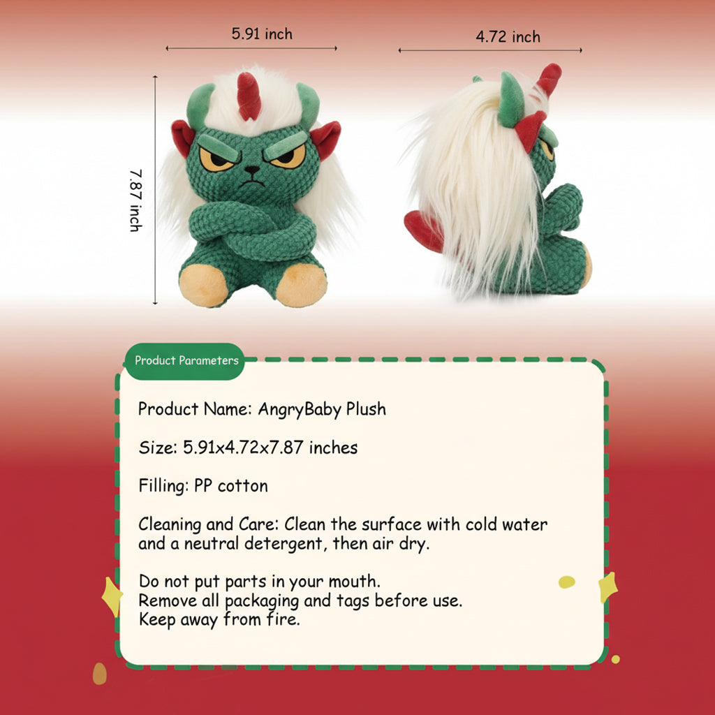 Joykey AngryBaby Christmas Plush 20cm Gift Set