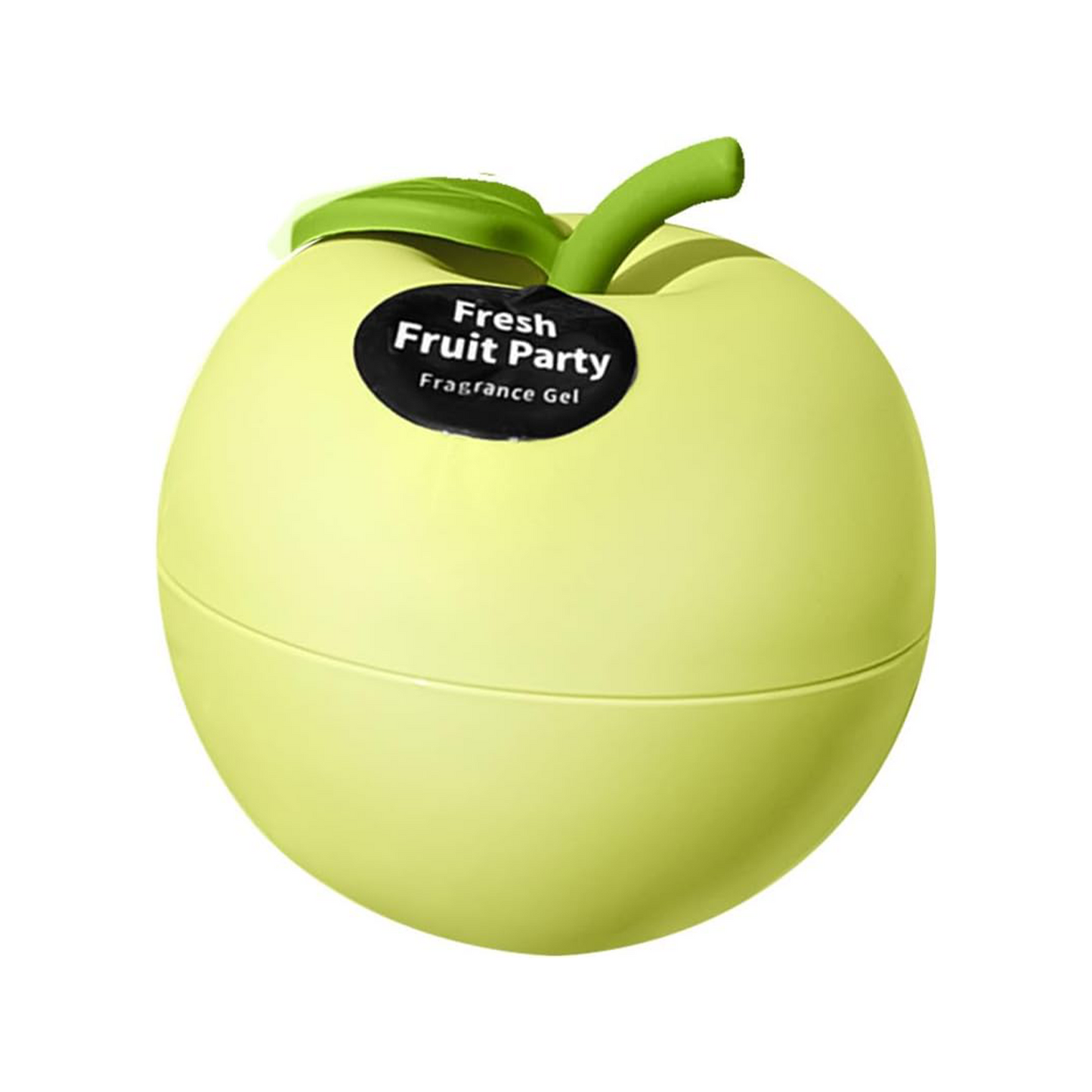 Fruit Party Fragrance Gel Air Freshener, Fruit-Shaped Containers, Home and Car Deodorizer (Green Apple)