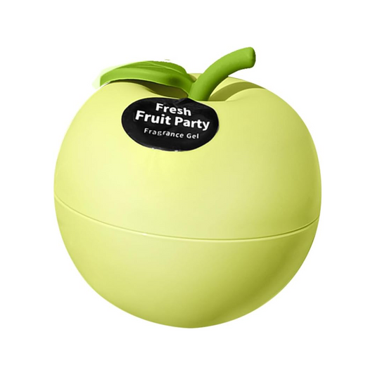 Fruit Party Fragrance Gel Air Freshener, Fruit-Shaped Containers, Home and Car Deodorizer (Green Apple)