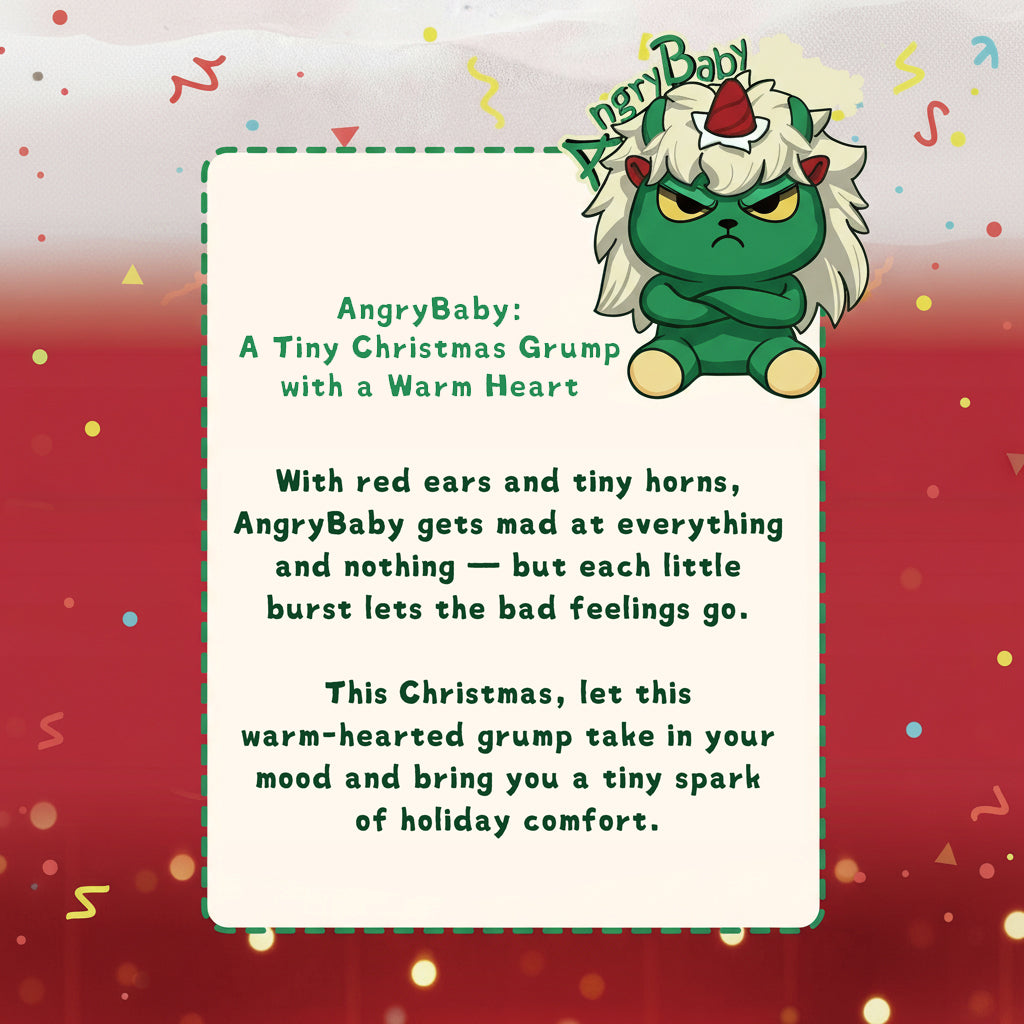 Joykey AngryBaby Christmas Plush 20cm Gift Set