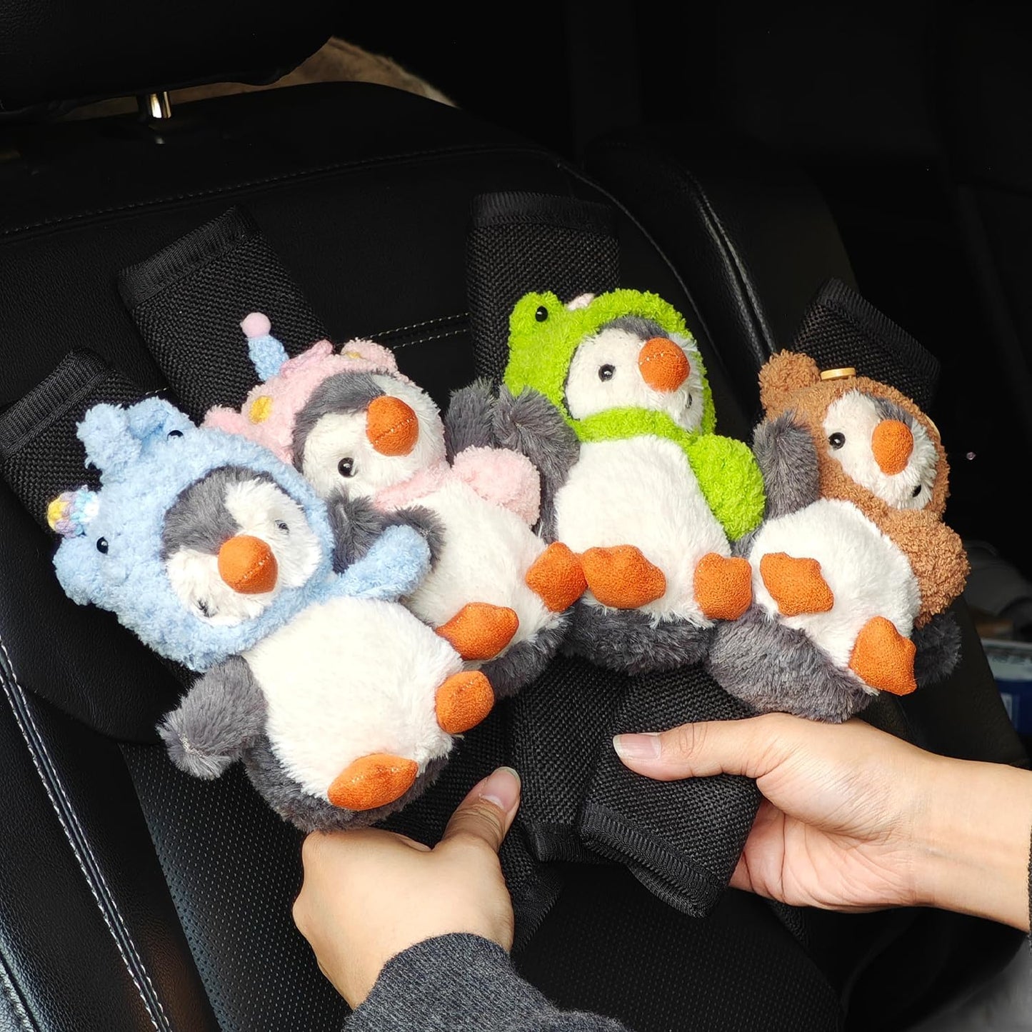 Joykey Cute Kawaii 2 PCS Penguin Seat Belt Cover Pad