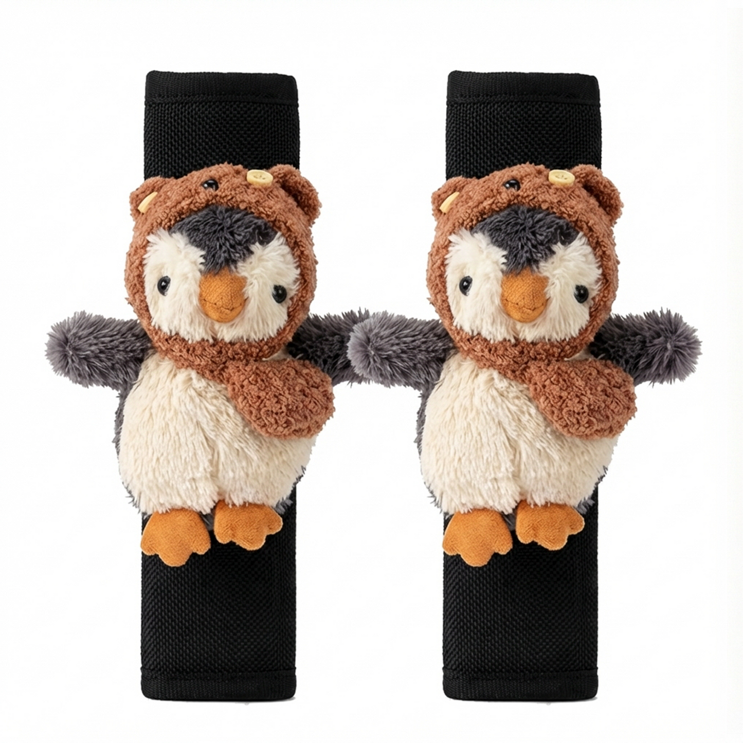 Joykey Cute Kawaii 2 PCS Penguin Seat Belt Cover Pad