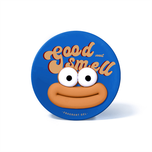 Solid Gel Air Freshener with Fun Cartoon Designs, Suitable for Homes, Bathrooms, Kitchens, Pet Areas, Boats, RVs, and Cars, Eliminating Odors (Blue, Coffee)