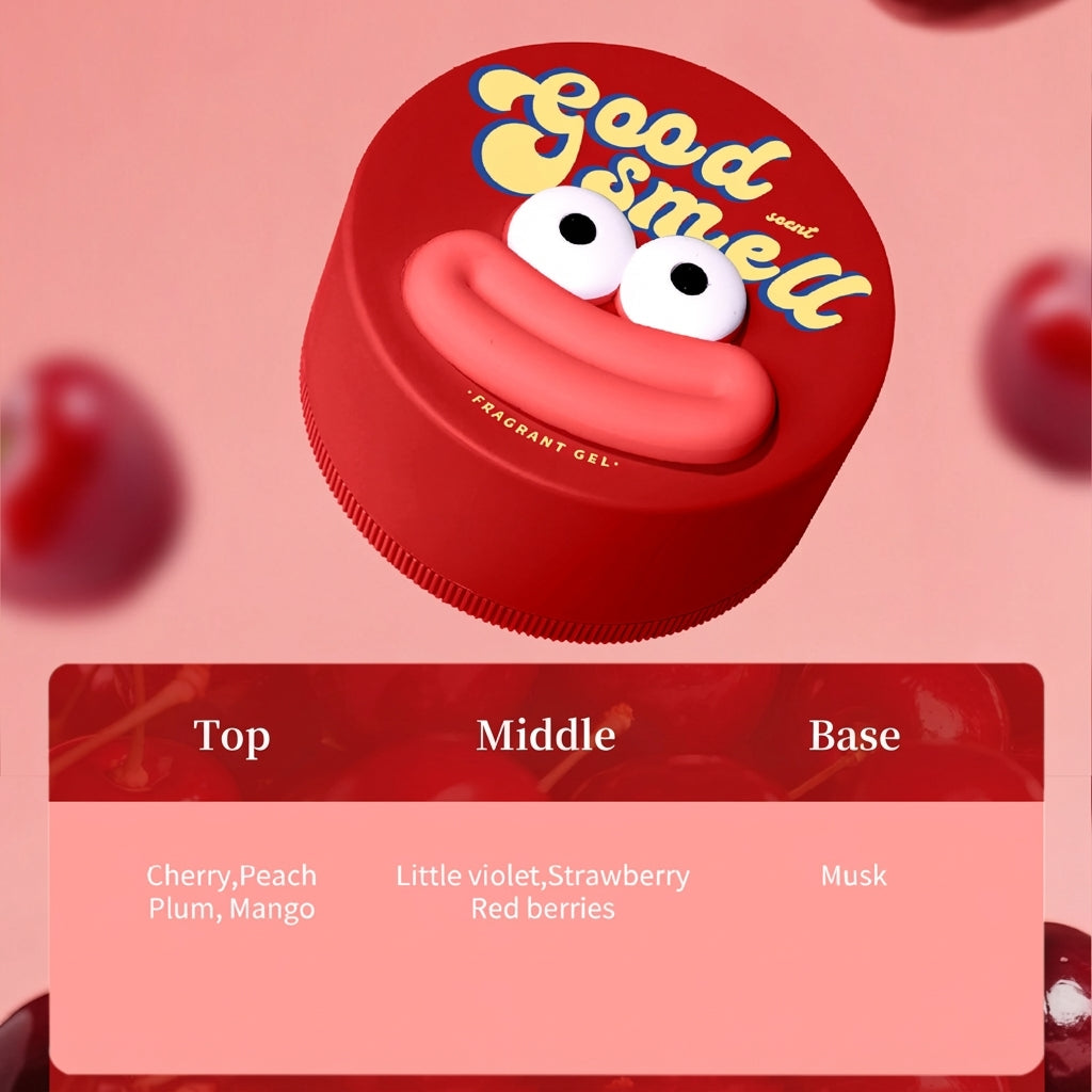 Solid Gel Air Freshener with Fun Cartoon Designs(All Color, All)