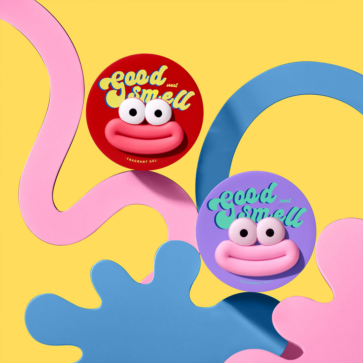 Solid Gel Air Freshener with Fun Cartoon Designs(All Color, All)