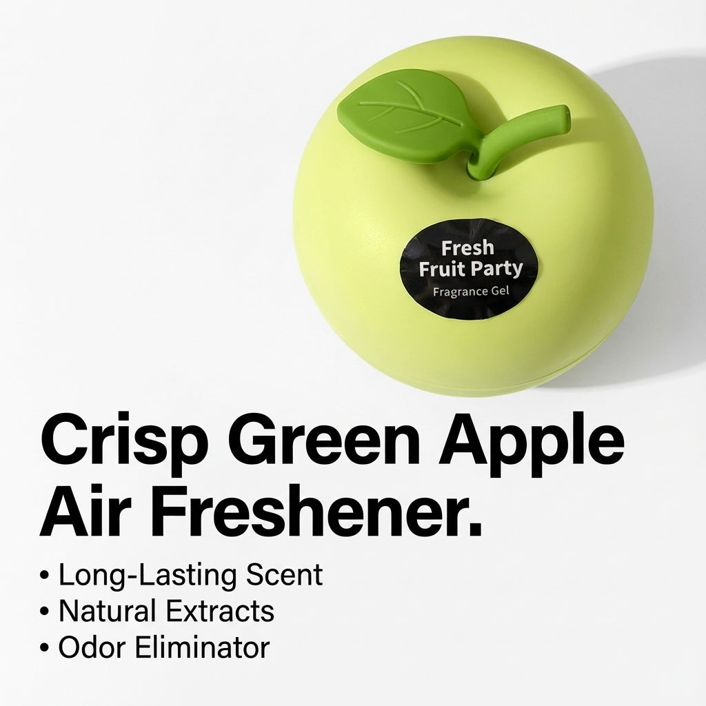 Fruit Party Fragrance Gel Air Freshener, Fruit-Shaped Containers, Home and Car Deodorizer (4 Colors)
